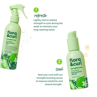 The Daily Strengthening Kit for curly, wavy and coily hair by Flora & Curl